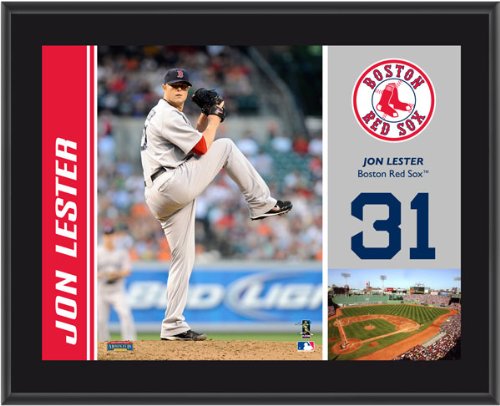 Jon Lester Plaque | Details: Boston Red Sox, Sublimated, 10x13, MLB Plaque