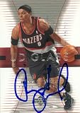 Bonzi Wells Autographed/Hand Signed Basketball Card (Portland Trail Blazers) 2004 Upper Deck #48