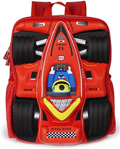 Formula Car Double Shoulders Backpack for Pupil Can Print Letters or Name You Like