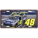 #48 Jimmie Johnson '08 Metal License Plate w/ Car & Number