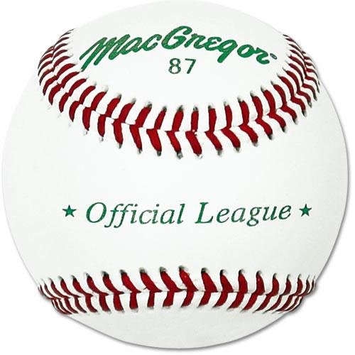 MacGregor 87 Official Split Baseball, Leather (One Dozen)