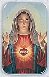 Immaculate Heart of Mary Magnet - 1 3/4'' x 2 3/4'' Dimension