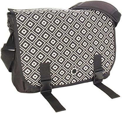 DaisyGear Messenger Diaper Bag - Black Diamonds