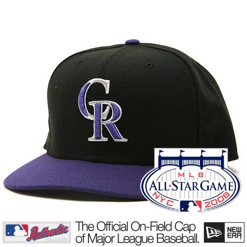 Buy Colorado Rockies Authentic Alternate Performance 59FIFTY On-Field Cap w 2008 All-Star Patch by New Era