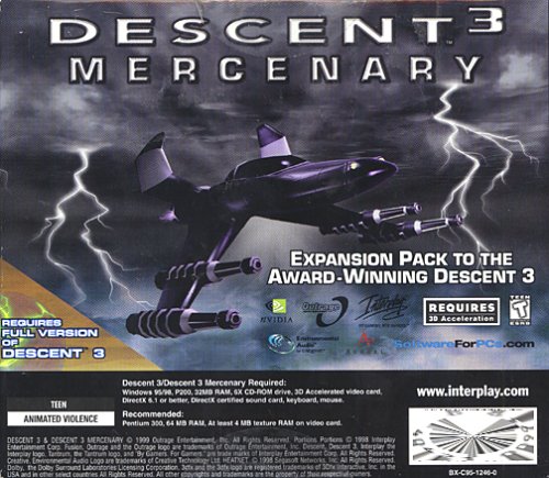 Cover image : Descent 3 & Descent Mercenary Combo Pack (輸入版)