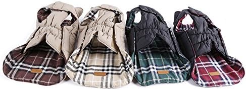 JZshop Big Golden Retriever Waterproof Jacket Cold Weather Vest Both Sides Wear Dog Pet Coat XXXL (Red)