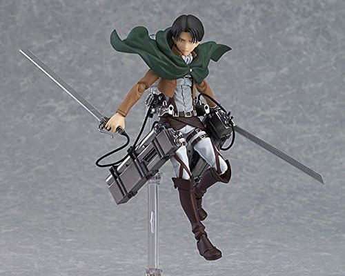 2015 NEW Japan Classic Anime Cool 6 Attack On Titan Figma Shingeki No Kyojin Levis Boxed PVC Action Figure Model Kids Toys