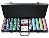 Pokerkoffer mit 500 Laser Chips 