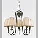 Quoizel EN5005HR English Library Chandelier Heritage Brass 22-1/2H. x 26D.