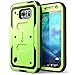 Galaxy S6 Active Case, [Heave Duty] **Slim Protection** i-Blason Armorbox [Dual Layer] Hybrid Full-body Protective Case with Front Cover and Built-in Screen Protector / Impact Resistant Bumpers Cover for Samsung Galaxy S6 Active 2015 Release **Does Not Fit Regular Galaxy S6** (Green)