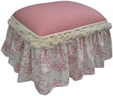 Angel Song Toile - Pink Child Toy Box Ottoman