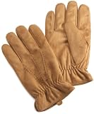 Isotoner Mens Isotoner Brushed Microfiber Glove With Gathered Wrist