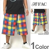 FAC スウェットハーフパンツ L079 (ダンス/衣装/ヒップホップ/ダンスパンツ/ストリート系ファッション) (L) [ウェア&シューズ]