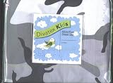 Divatex Kids Twin Fitted Sheet and Flat Sheet Camo Camouflage Gray