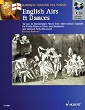 English Airs and Dances: 16 Easy to Intermediate Pieces from 18th-Century England Violin (Flute or Oboe) and Keyboard (Baroque Around the World Series)
