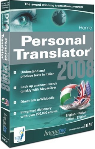  : Personal Translator 2008 Home English - Italian