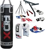 RDX 13 Piece Pro Boxing Set 4ft/5ft Punch Bag,Gloves,Bracket,Chains MMA Punching UFC