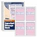 Tops 5 1/2 x 3 7/8 Inch 100-Page Phone Message Book with Fax/Mobile Section (4009)