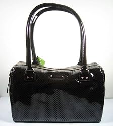 Kate Spade Patent Malcolm Brookline Satchel Bag Caf&eacute; Brown
