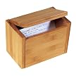 Lipper International Bamboo Recipe Box