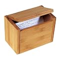 Lipper International Bamboo Recipe Box