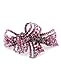 Women's Rhinestone Metal Hair Barrette Clip Hair Pin Antique Silver IMB2125