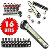 Buy 17 piece Deluxe Mini-Ratchet Screwdriver Socket Set