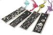 Lesezeichen, handgefertigtes Perlmutt Geschenk-Set, 4 St�ck