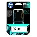 Original HP 02 Black Ink Cartridge in Retail Packaging