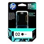 Original HP 02 Black Ink Cartridge in Retail Packaging