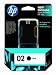 Original HP 02 Black Ink Cartridge in Retail Packaging