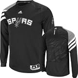 San Antonio Spurs Black 2011-2012 On-Court Long Sleeve Shooting Shirt