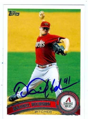 Daniel Hudson Autographed/Hand Signed MLB Baseball Card (Arizona Diamondbacks) 2011 Topps #176