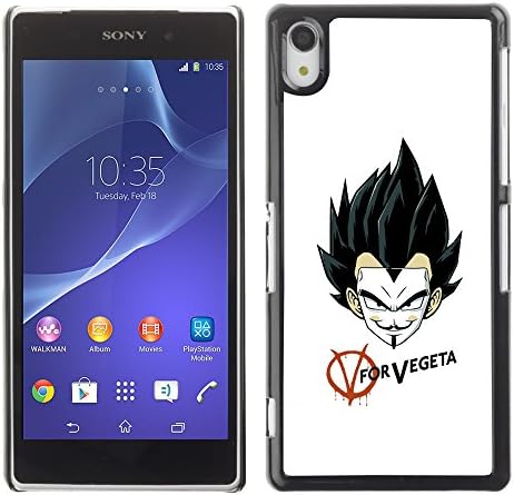 NUMO Slim Sleek Case Cover Armor Polycarbonate Aluminium / V Vendetta Mask / Sony Xperia Z2