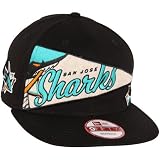 San Jose Shark Merchandise : New Era San Jose Sharks OL Pennant Snapback Adjustable Hat - Black