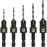 Snappy Quick-Change 5-Pc. Countersink Drill Bit Set