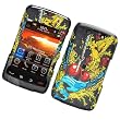 RIM BlackBerry Storm 2 9550 Verizon Rubberized Snap On Protector Hard Case Image Cover "Love is Victory" Design
