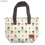 くまのがっこう《リボン》保冷ランチトートバッグ☆絵本キャラクターグッズ(アウトドア)通販☆【ブラウン】