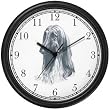 Afghan Dog (MS) Wall Clock by WatchBuddy Timepieces (Black Frame)