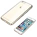 iPhone 6s Case, Iwotou Ultra Thin Transparent with Metallic luster TPU Bumper Case for iPhone 6/6s (gold)