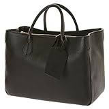 Accessoires by A.D.M.J 定番レザートート BLACK / アクセソワ バイ エーディーエムジェイ : トートバッグ