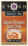 Stash Tea Spice Dragon Red Chai Herbal Tea, 18 Count Tea Bags in Foil (Pack of 6)
