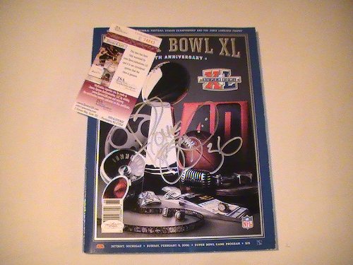 JERROME BETTIS SIGNED AUTOGRAPHED SUPER BOWL XL PROGRAM PITTSBURG STEELERS COA + HOLOGRAM JSA
