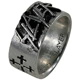 Slayer - Cross Logo Pewter Ring