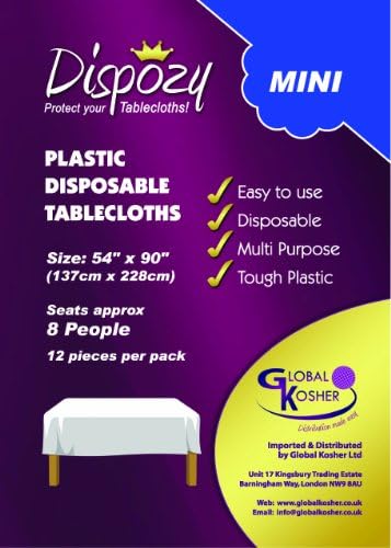 High Quality Disposable Clear Plastic Table Covers 54" X 90"