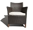 Strathwood Cypress All-Weather Wicker Bistro Chair, Brown