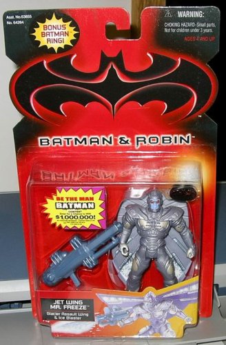  BATMAN "JET WING MR. FREEZE w/ GLACIER ASSAULT WING & ICE BLASTER" TAIL ENDER