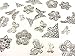 CraftbuddyUS DC2-35mm Corner. 15pcs Silver Filigree Metal Decorative Corner Embellishment