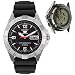 Seiko Men's 5 Sports Automatic Black Rubber Watch #SNZD23
