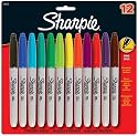 Sharpie Fine Point Permanent Markers, 12 Colored Markers(30075PP)
